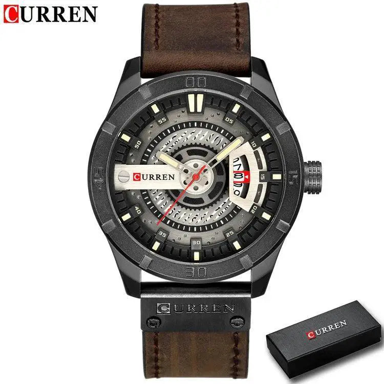 Curren Mens Military Sports Watch Waterproof Timepiece