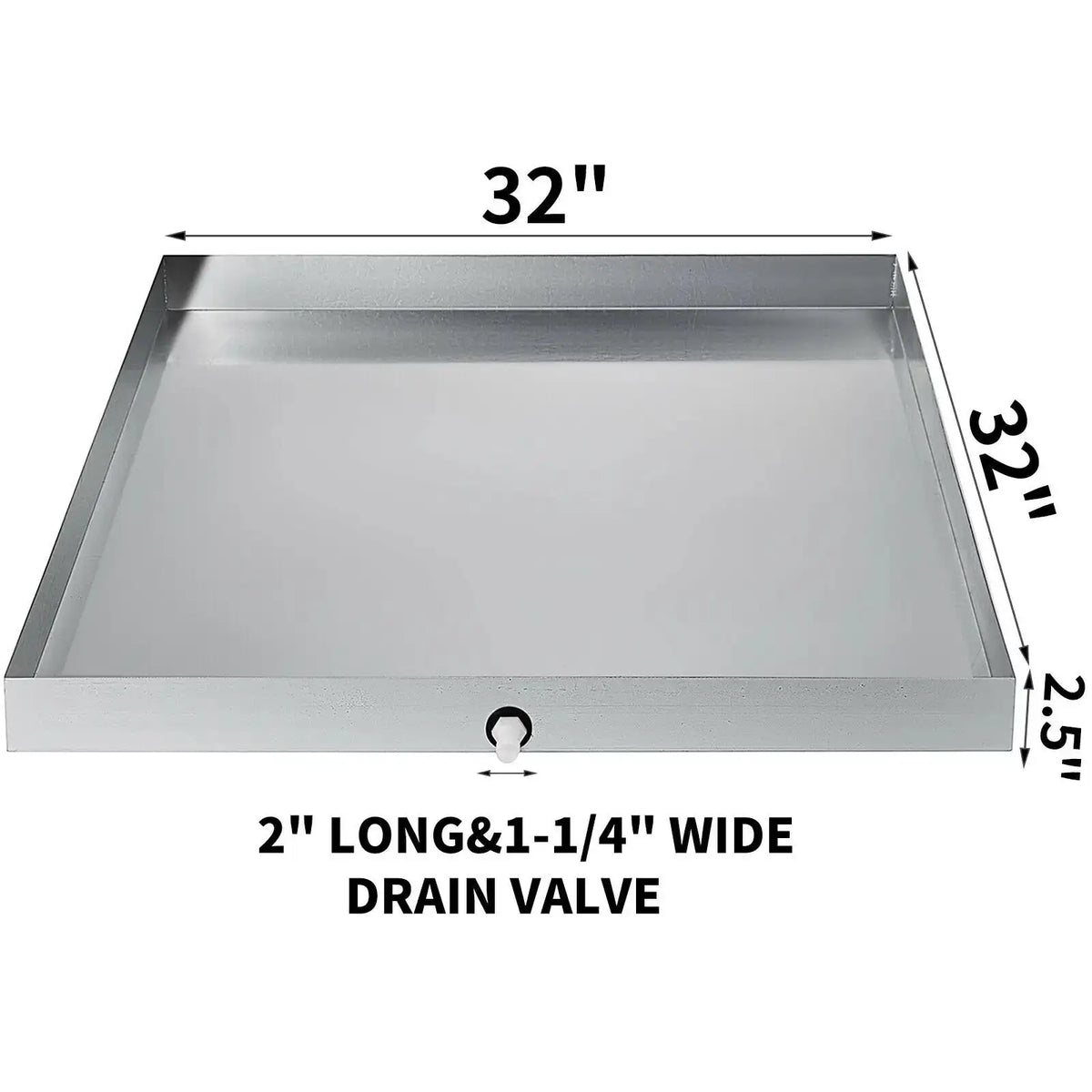VEVOR Multi-Size Washing Machine Pan Stainless Steel Drip Drain — product view 6