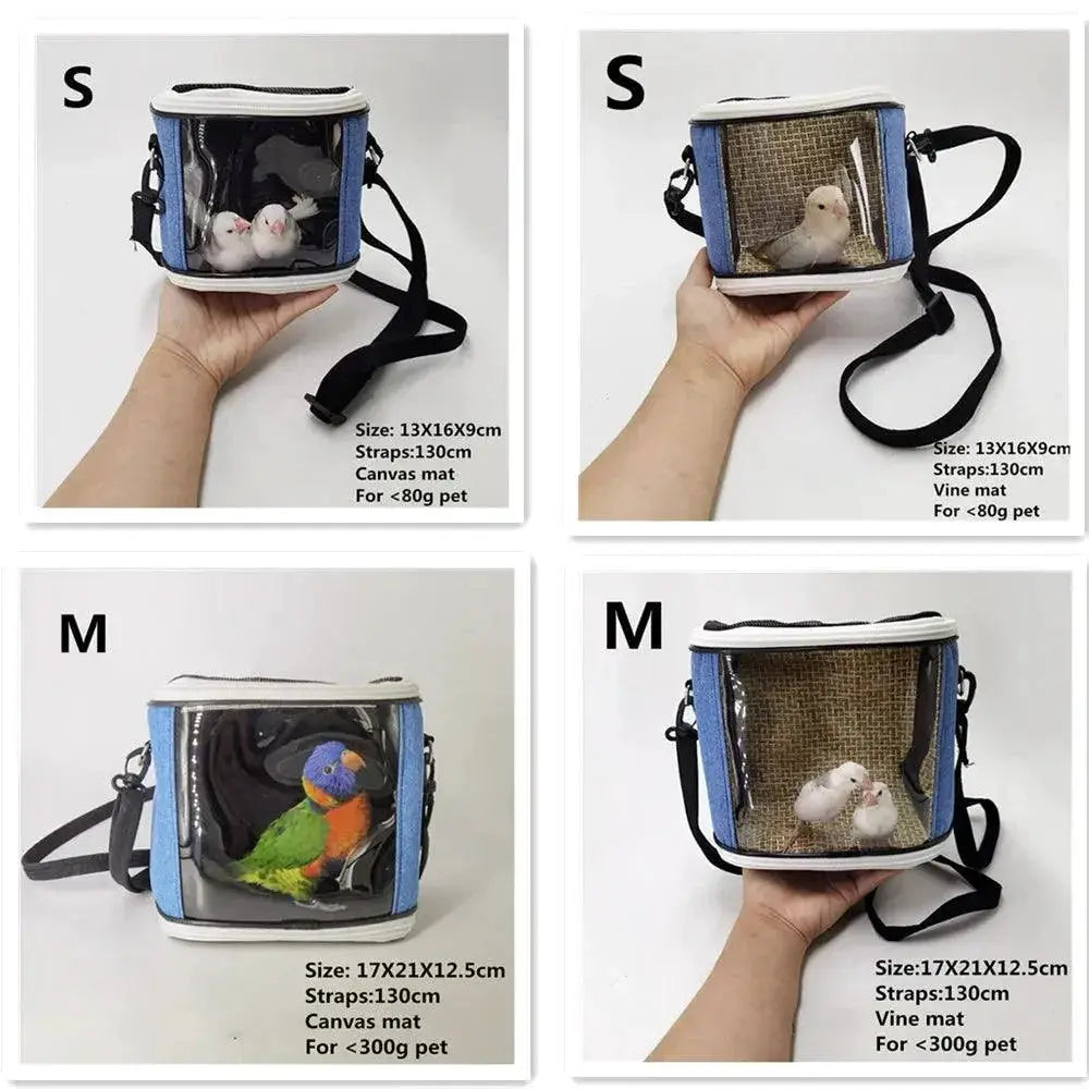 Lightweight Portable Bird Cage Parrot Carrier Travel Bag