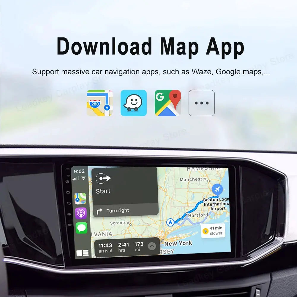 LoadKey & Carlinkit Wired & Wireless CarPlay Android Auto Dongle USB Wireless Adapter for Android Screen Auto Connect Mirroring
