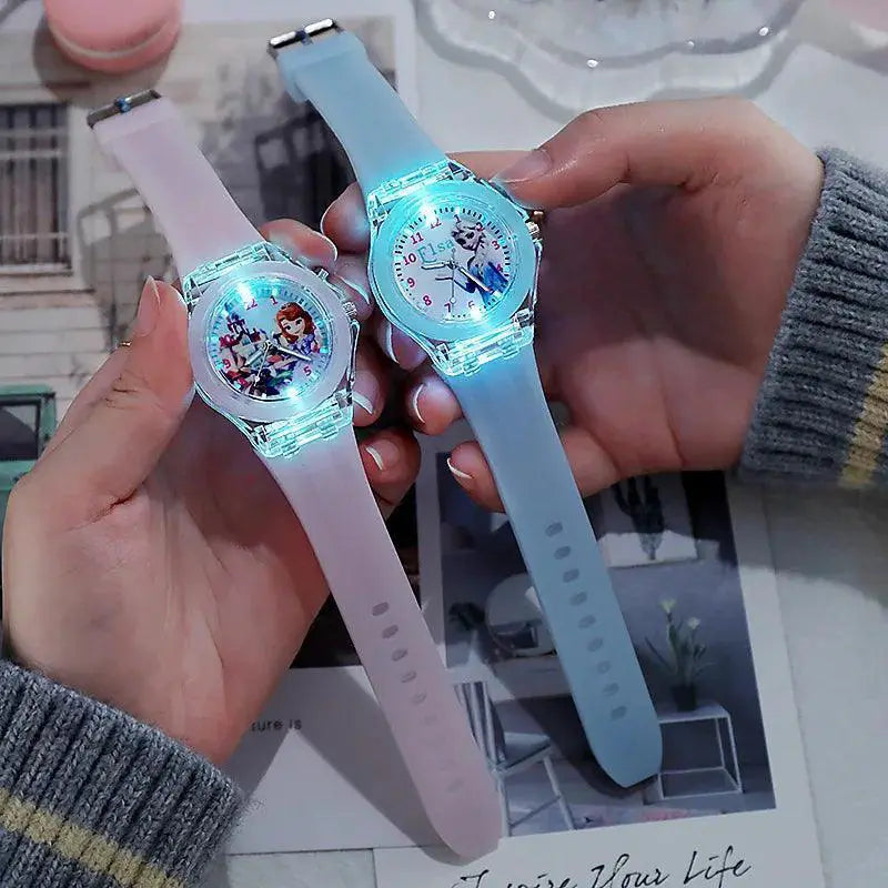 Disney Princess Frozen Luminous LED Kids Glow Watch