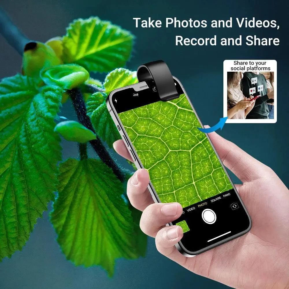 Smartphone Microscope Lens With LED Light High Resolution