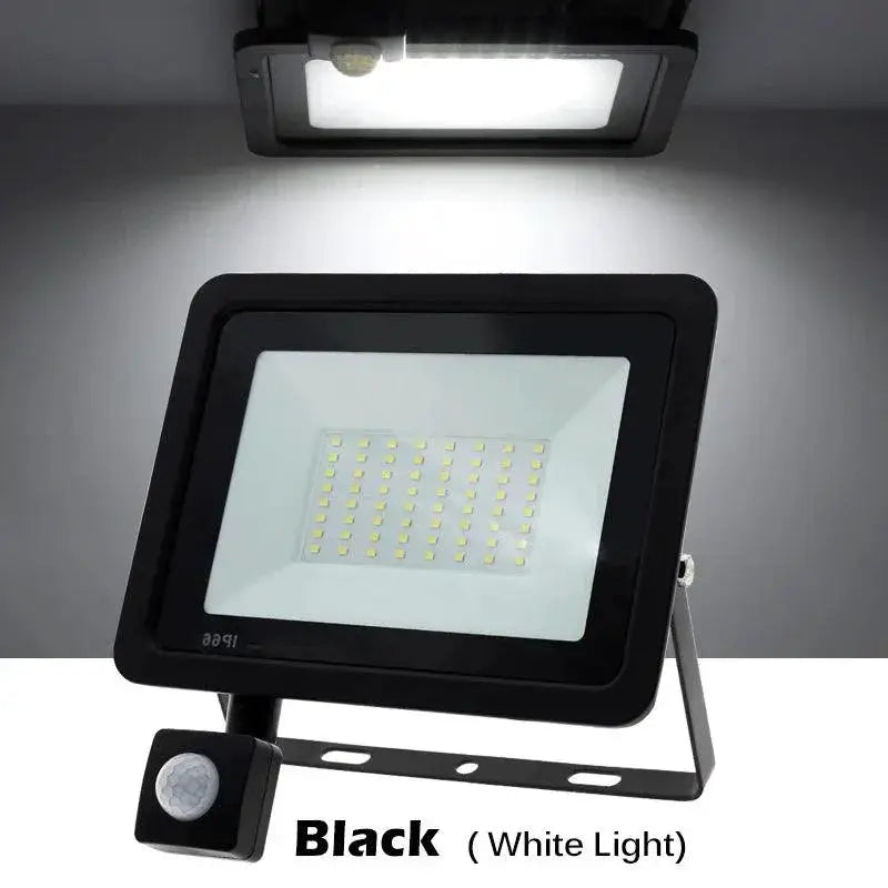Led Floodlight With PIR Motion Sensor IP66 AC220V White