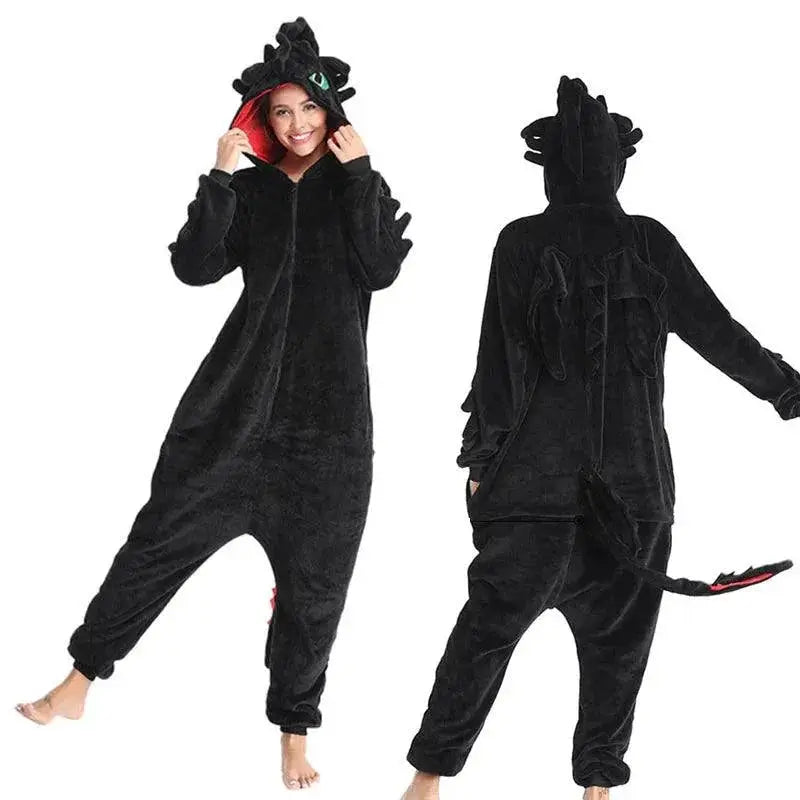 Night Fury Dragon Onesie Anime Cosplay Sleepwear Unleashed