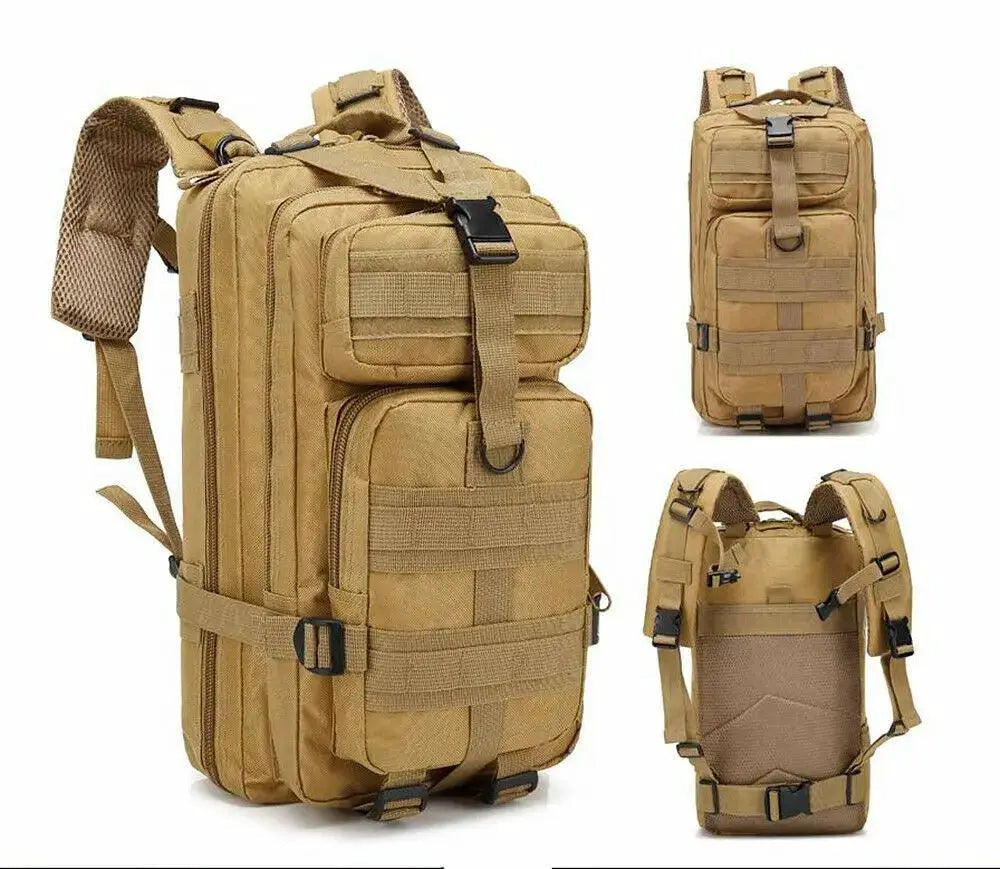 30L 3P Outdoor Military Tactical Backpack For Hiking Camping