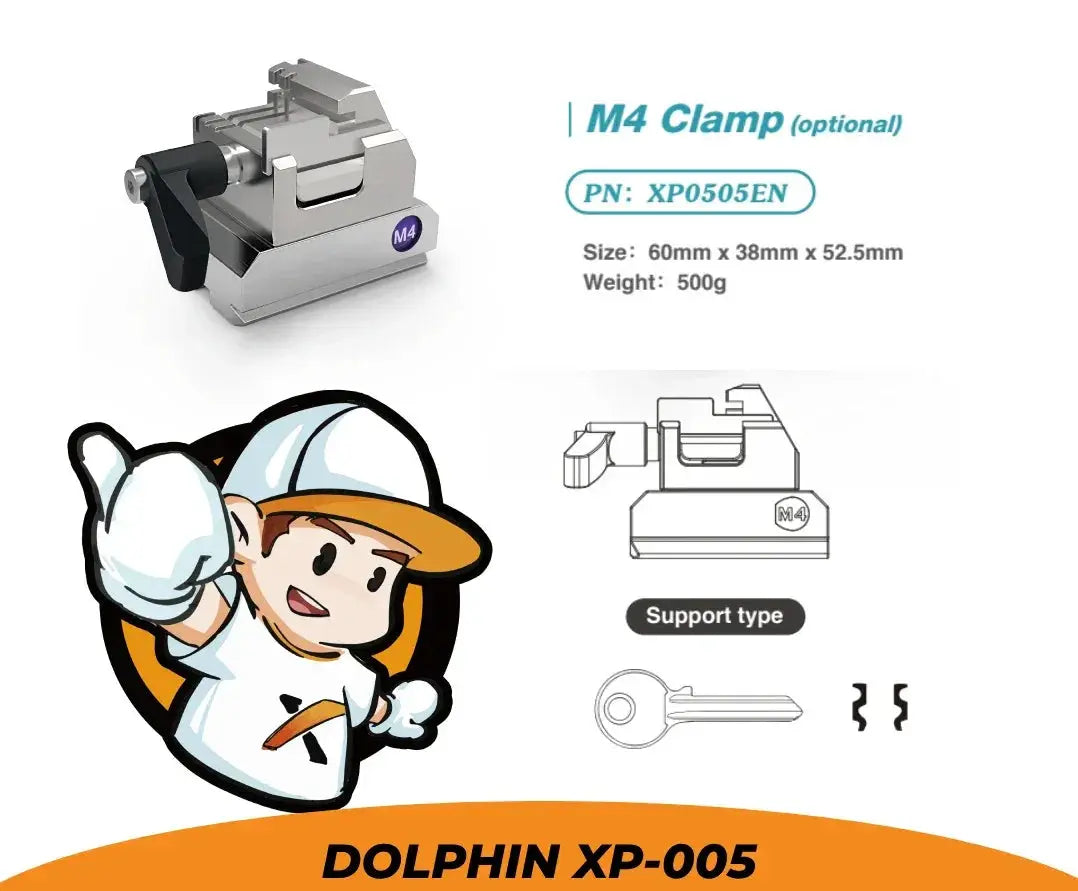Xhorse M4 Clamp For House Keys Dolphin XP005 MINI Plus