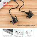 Waterproof Mini Bike Lamp Front Light White Taillight Red