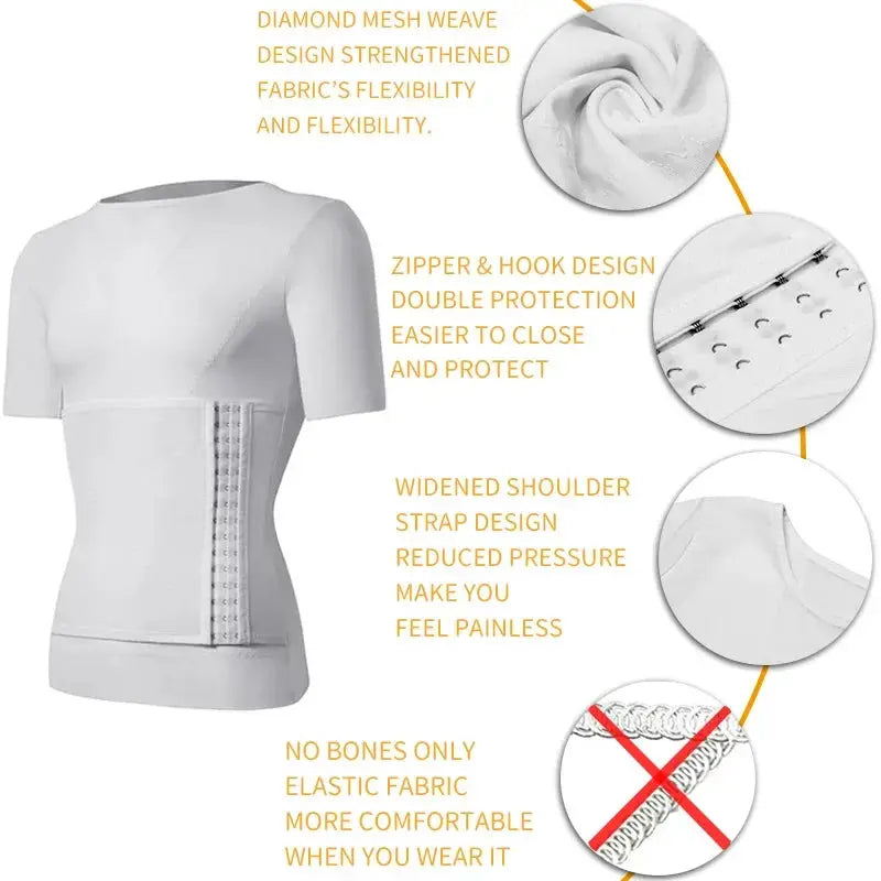 Men's Compression Shapewear Shirt for Tummy Control