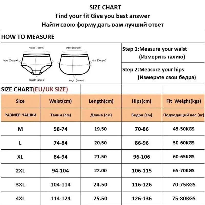 Lum Cotton Panties V Waist Plus Size Briefs Lingerie