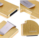 Casekey Mens Slim Wallet With Money Clip RFID Card Holder