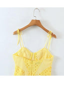 Seductive Backless Embroidered Mini Dress Chic Strap Style