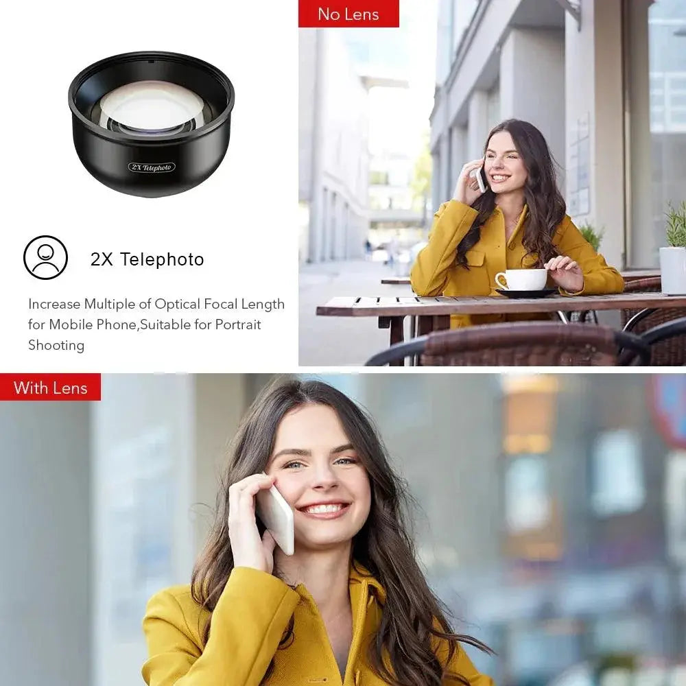 APEXEL Telephoto Lens For Mobile Photography 2x Zoom