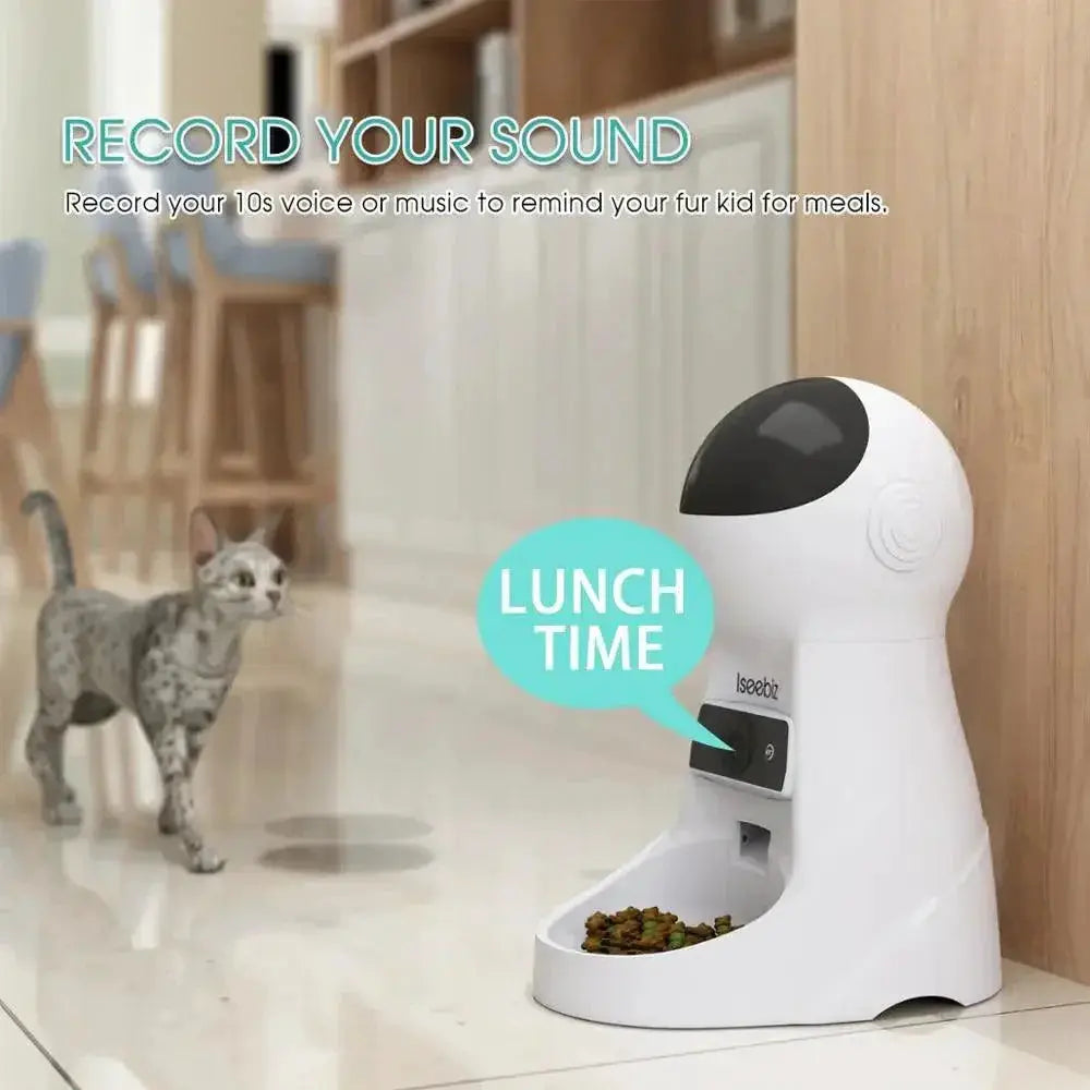 Iseebiz Automatic Pet Feeder With Camera And App Control