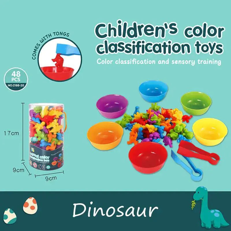 Montessori Rainbow Counting Bear Matching Toy Educational