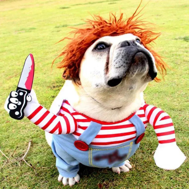 Comical Dog Costume With Knife Set For Pet Parties