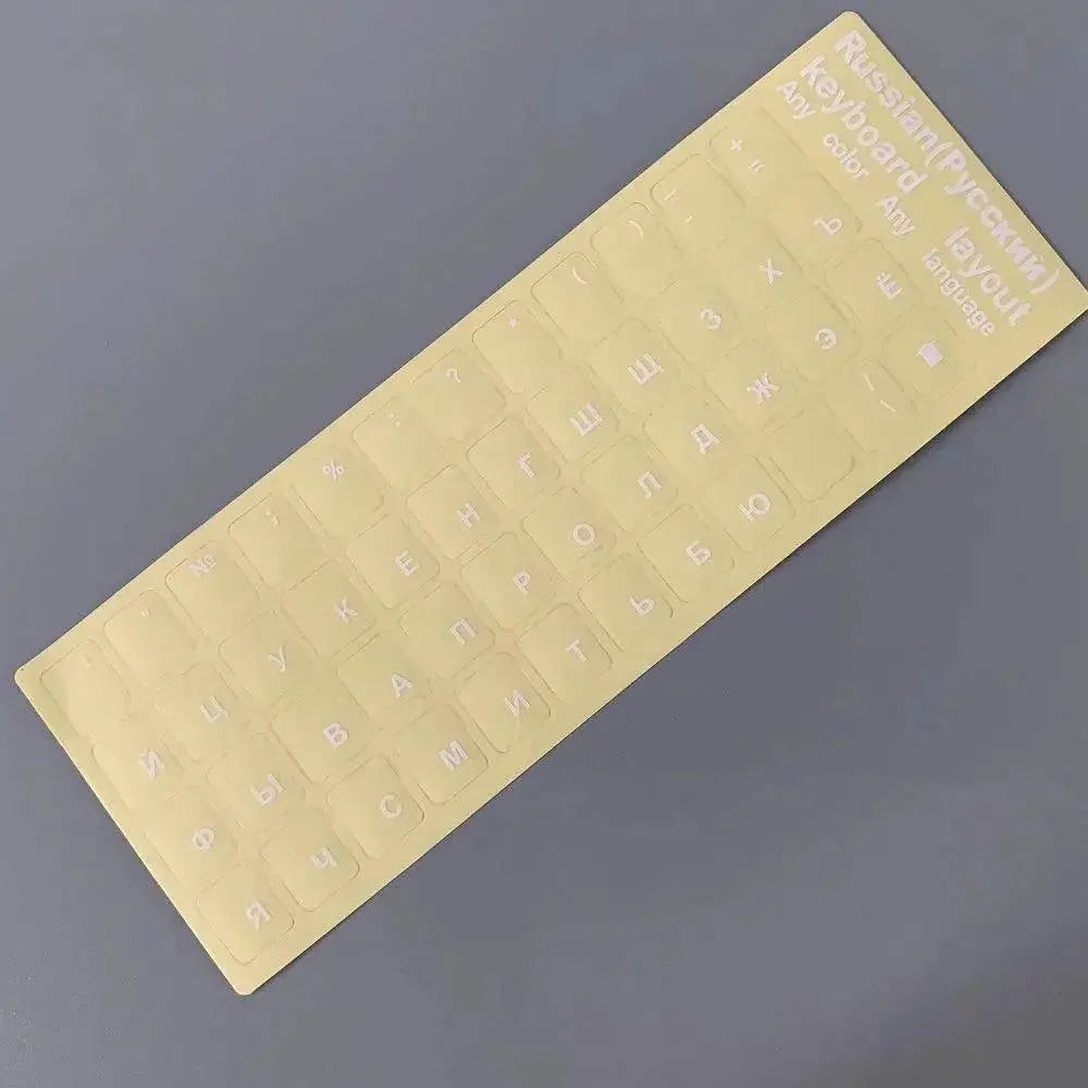 Russian Keyboard Stickers Waterproof Alphabet Layout
