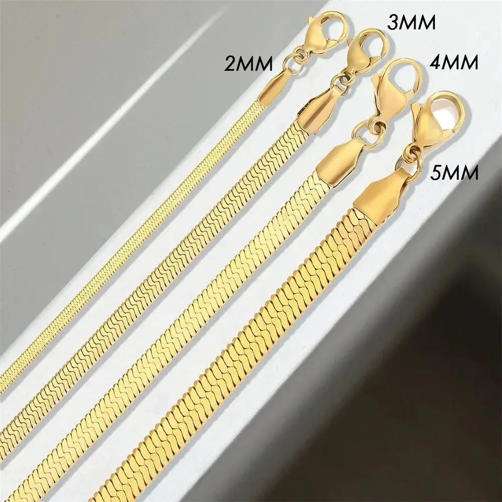 Hot Fashion Unisex Snake Chain Choker Necklace For Women