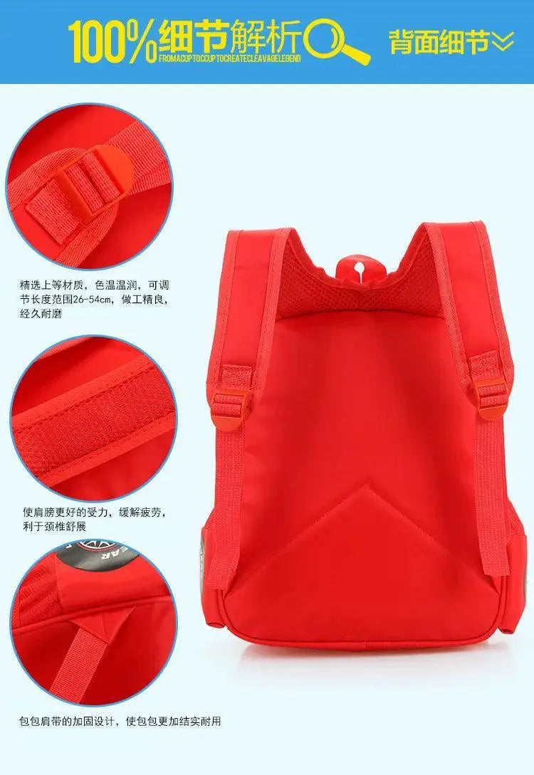 3D Cartoon Waterproof Travel Backpack For Boys Age 2 To 5