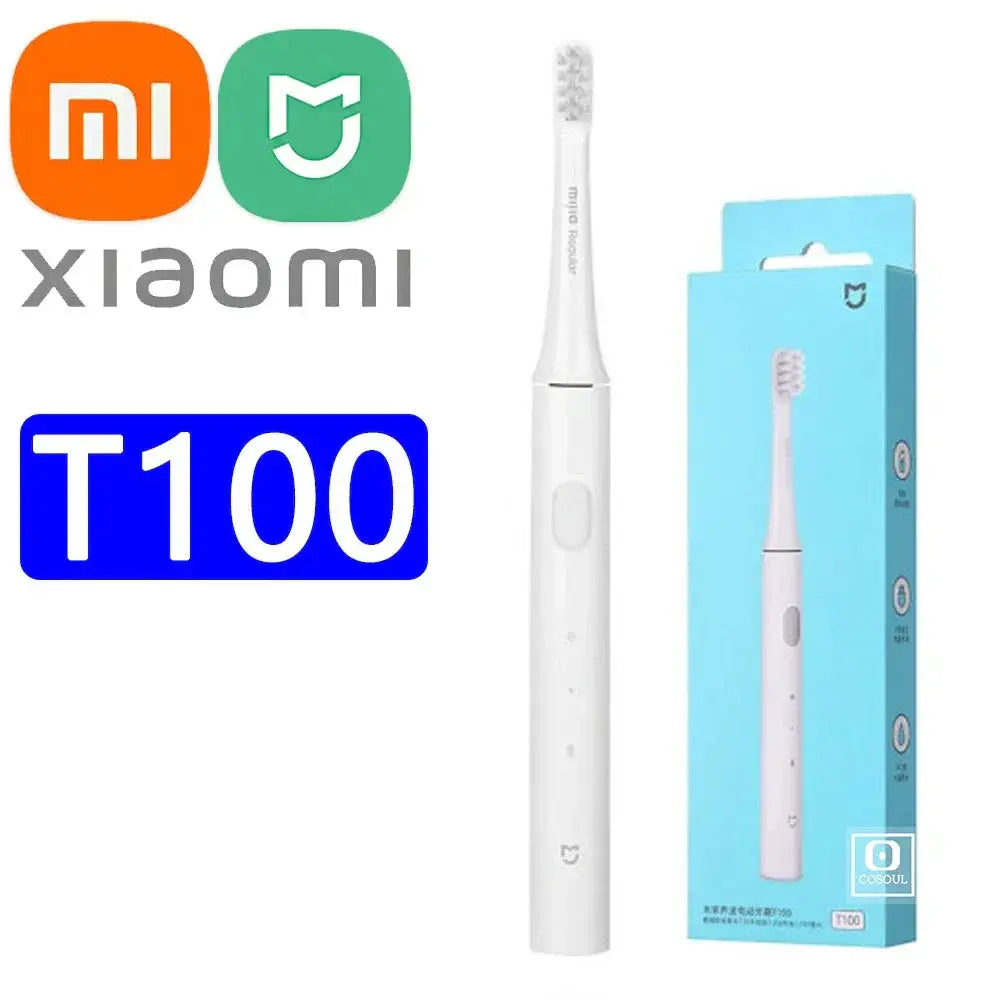 T100 Electric Toothbrush Sonic Heads USB Rechargeable