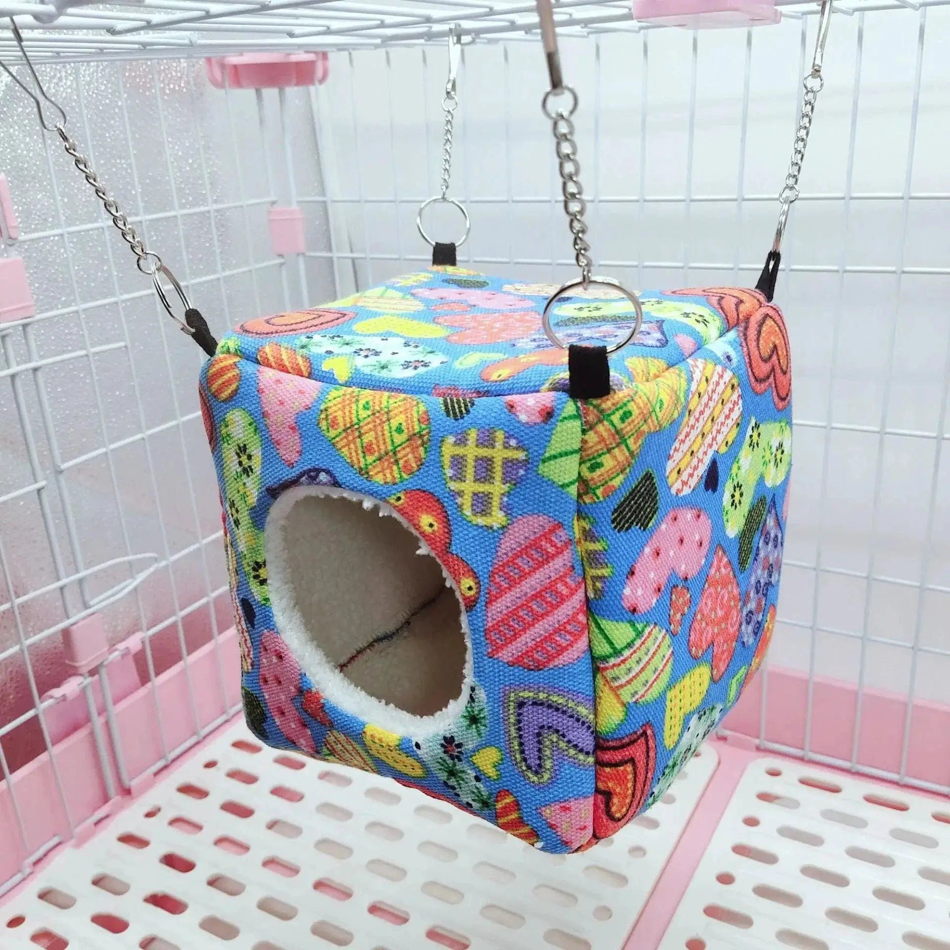 Winter Cube Small Pet Cage Hammock Cozy Retreat For Pets