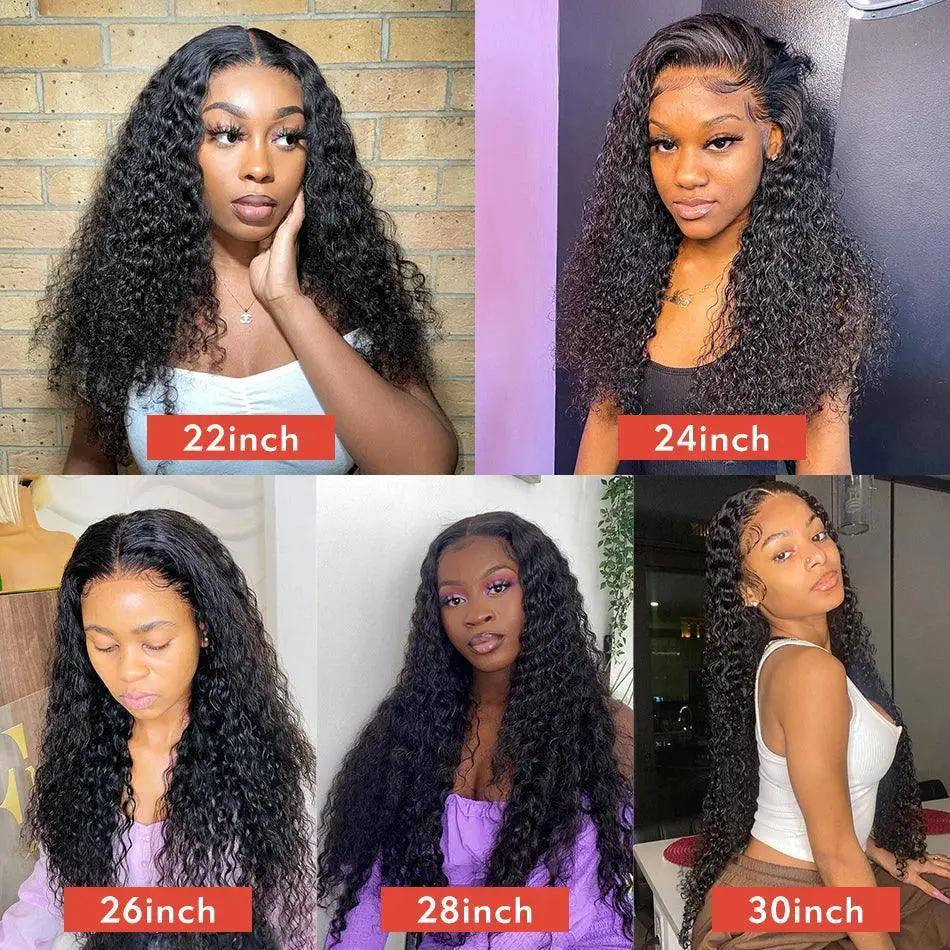 30-34 Inch Water Wave Lace Front Wig HD Loose Deep Wave