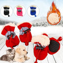 Waterproof Pet Boots Anti Slip Winter Footwear For Dogs Cats