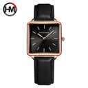 Rose Gold Square Dial Ladies Watch Sophisticated Timepiece