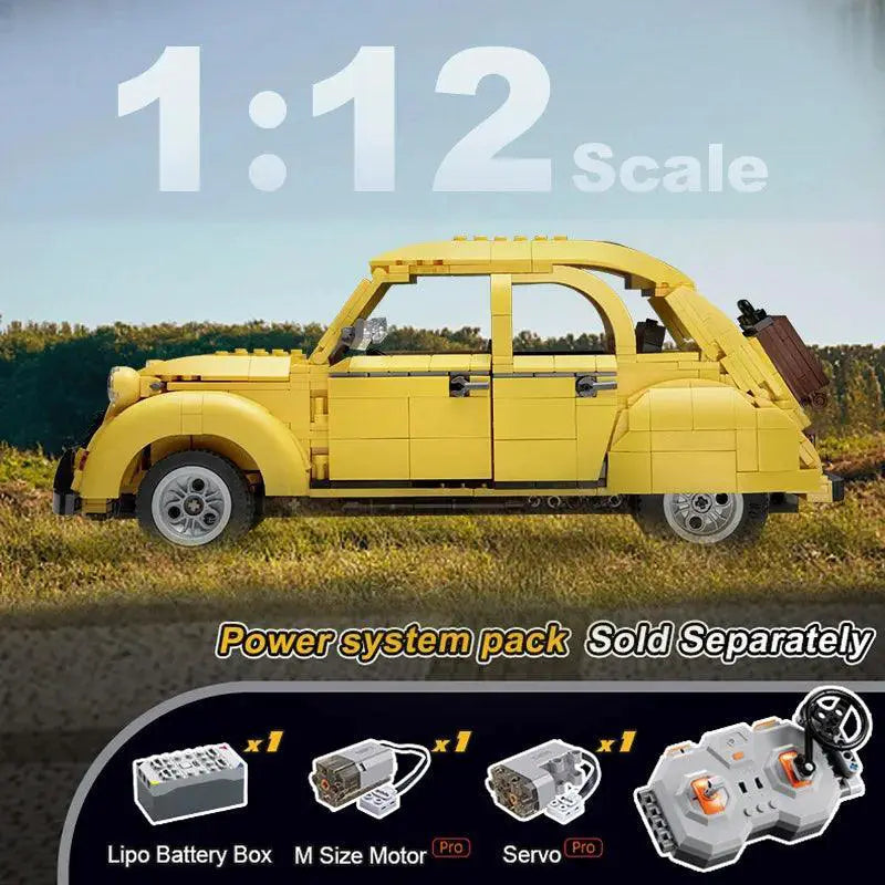 Remote Control Sports Car Building Set Retro City Racing Toy