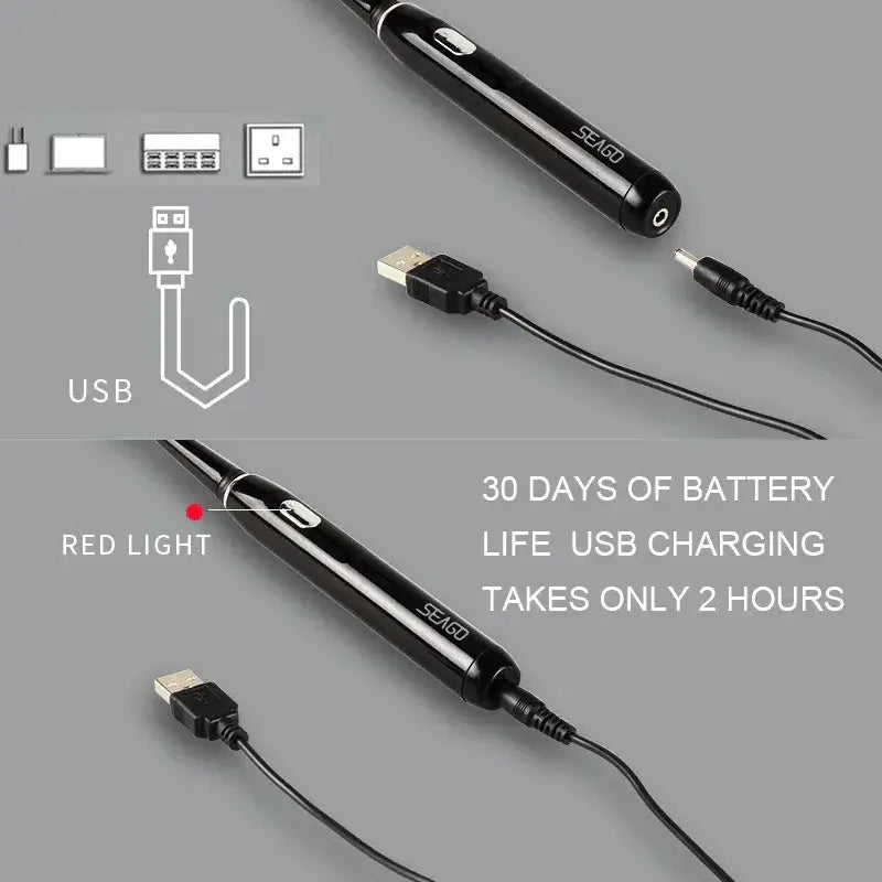 Seago Rechargeable Electric Toothbrush Sonic 4 Modes