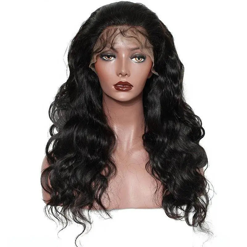 Luxury Brazilian Body Wave Lace Front Wig With Fake Scalp