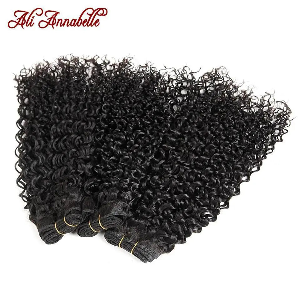Ali Annabelle Brazilian Curly Hair Bundles Remy Weave