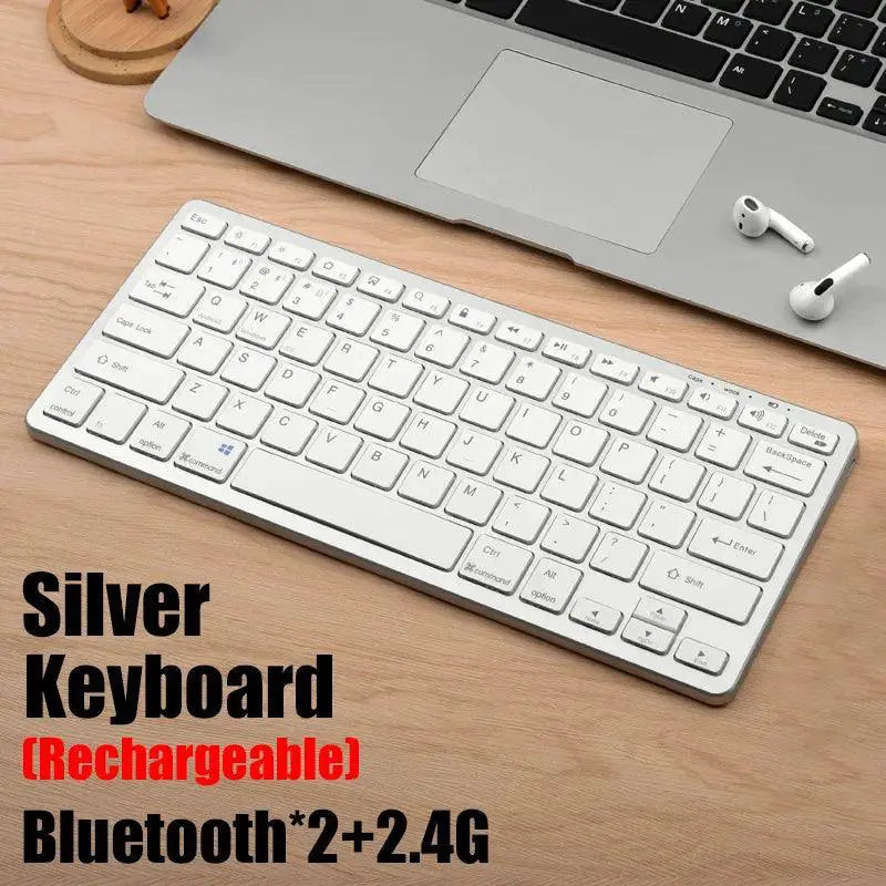 Wireless Multi Device Keyboard For Laptop PC TV iPad