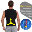 Men Sauna Sweat Vest Waist Trainer Compression Shirt Slimming