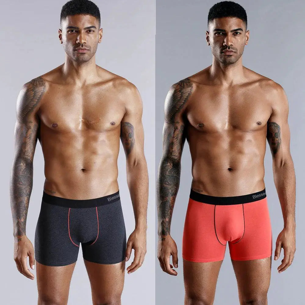 Cotton Blend Boxer Shorts For Men Stylish Comfort Kit