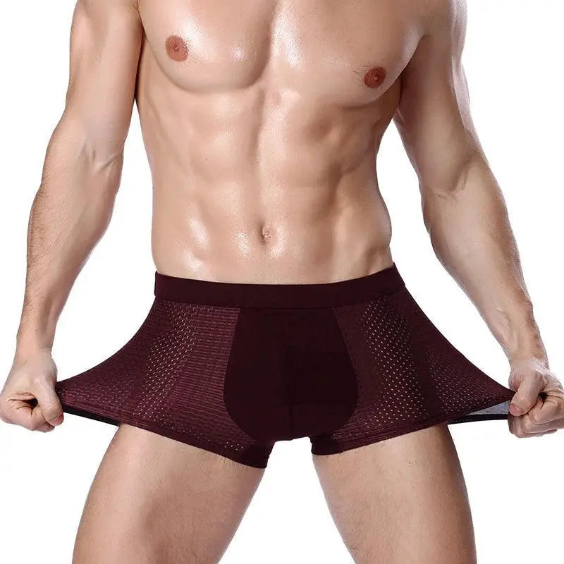 Bamboo Comfort Mens Boxer Briefs Ultimate Support Pack