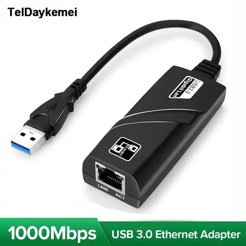 USB C To Ethernet Adapter 1000Mbps Fast Network Card Windows