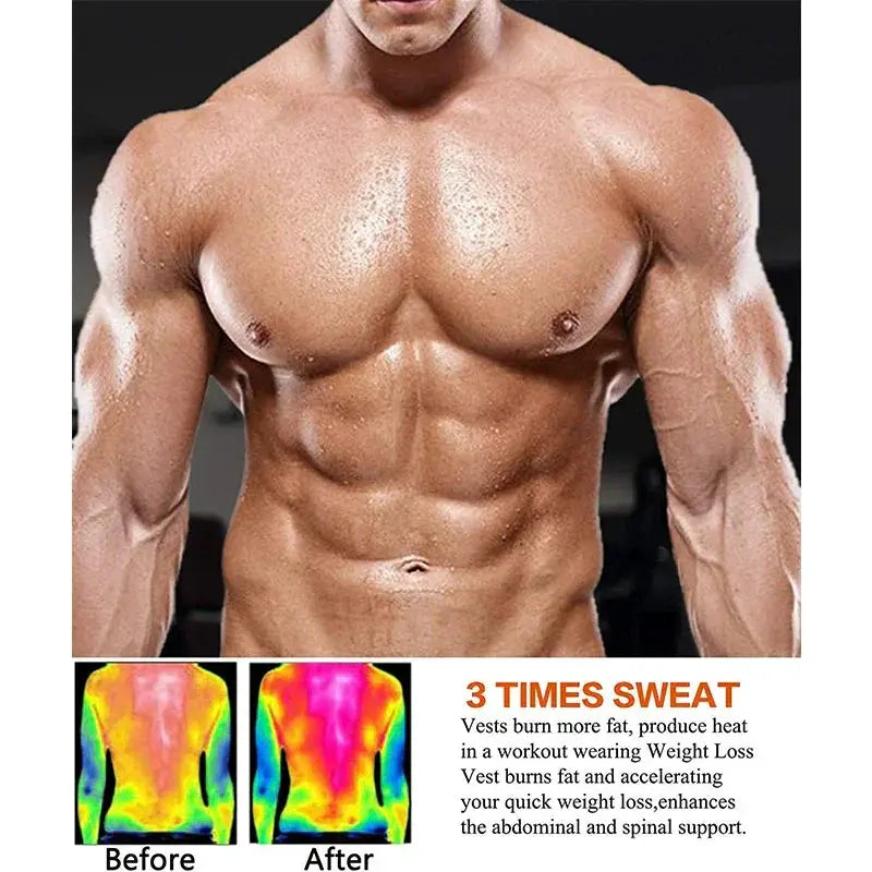 Men's Neoprene Sauna Vest Slimming Thermo Waist Trainer
