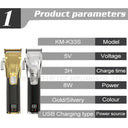 Cordless Barber Clipper for Precise Cuts