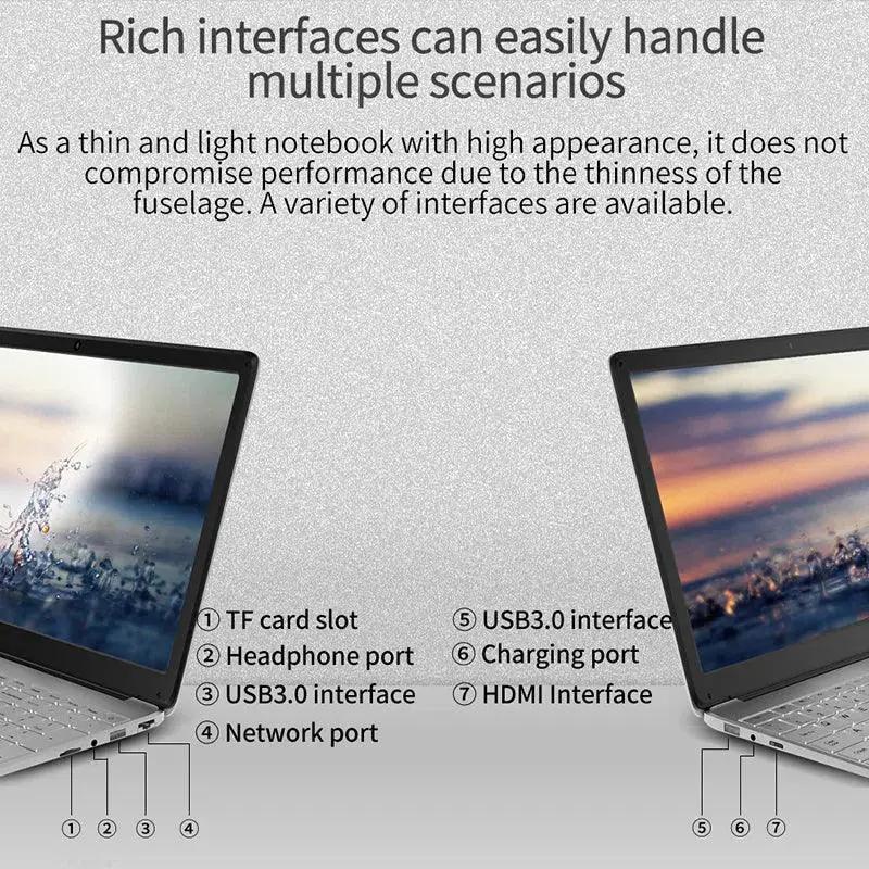 AK08S Laptop Intel Quad Core Ultra Thin Notebook Pro Edition
