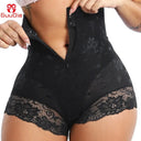 Luxe Lace Body Shaper With Zipper Double Control Shapewear