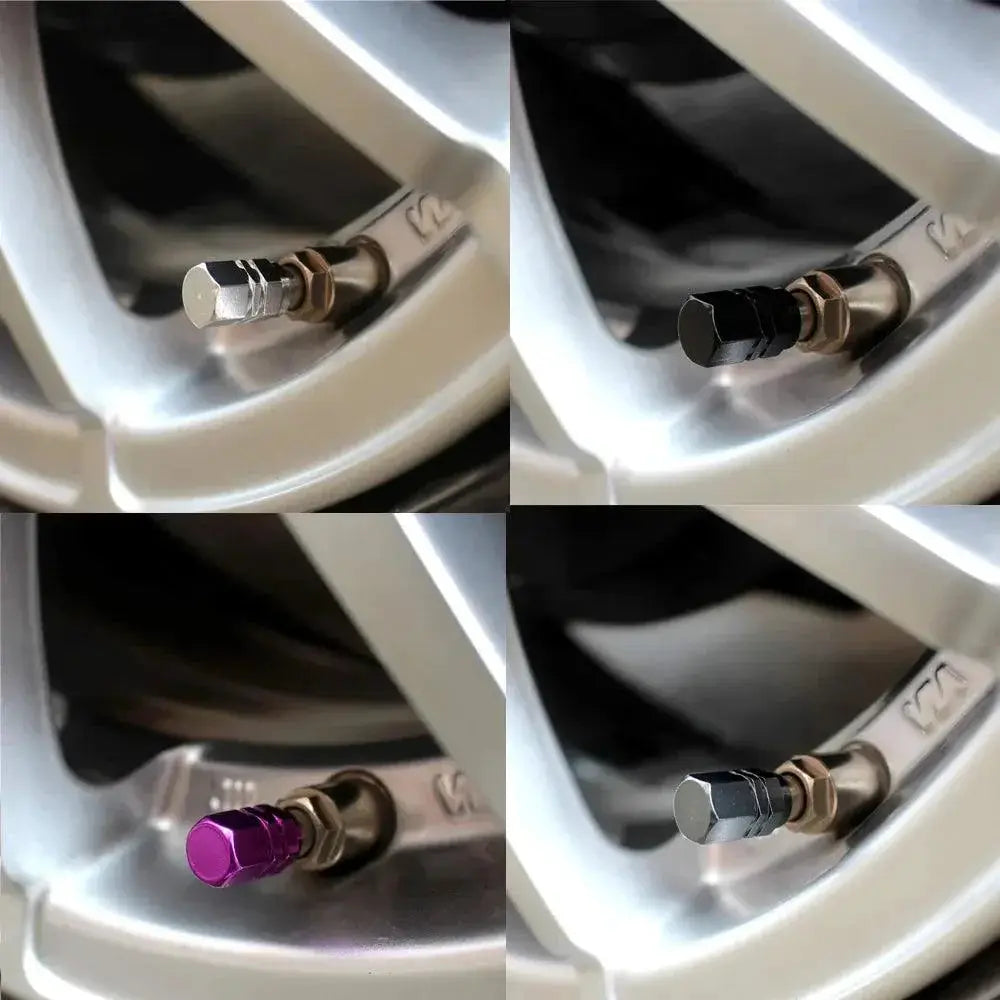 Autcoat Aluminum Alloy Tire Valve Caps Cars And Motorcycles