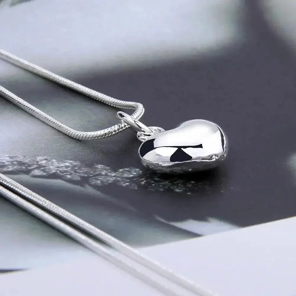Sterling Silver Heart Pendant Necklace For Women Jewelry