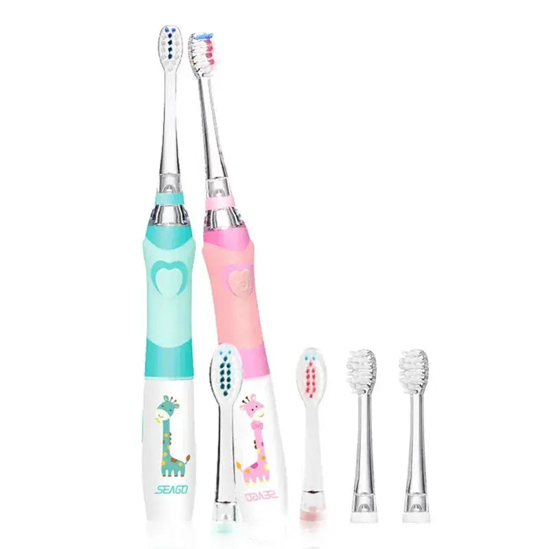 SEAGO Kids Electric Toothbrush 3 to 12 Years Soft Bristle