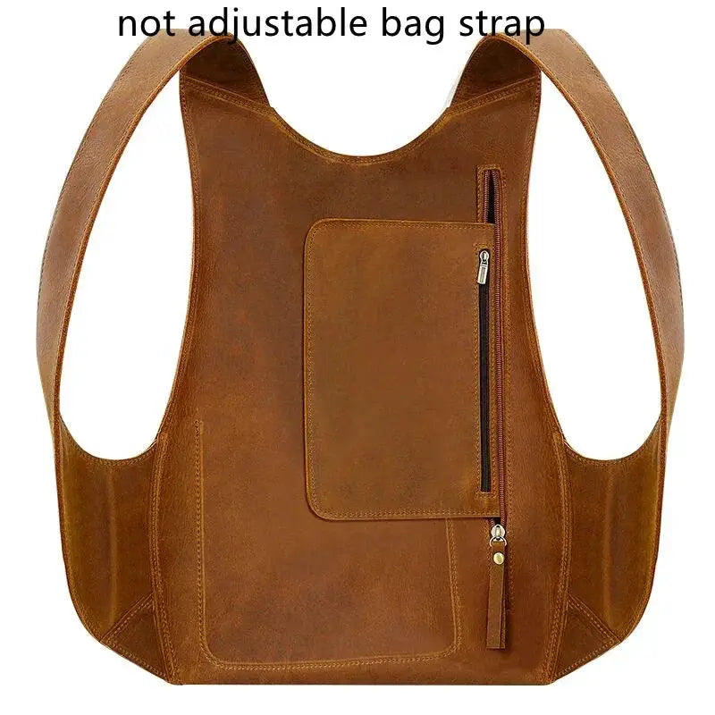 Anti-Theft Leather Backpack for Work — product view 12