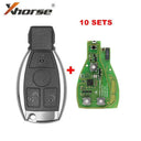 Durable 3-Button Mercedes Key Shell Pro
