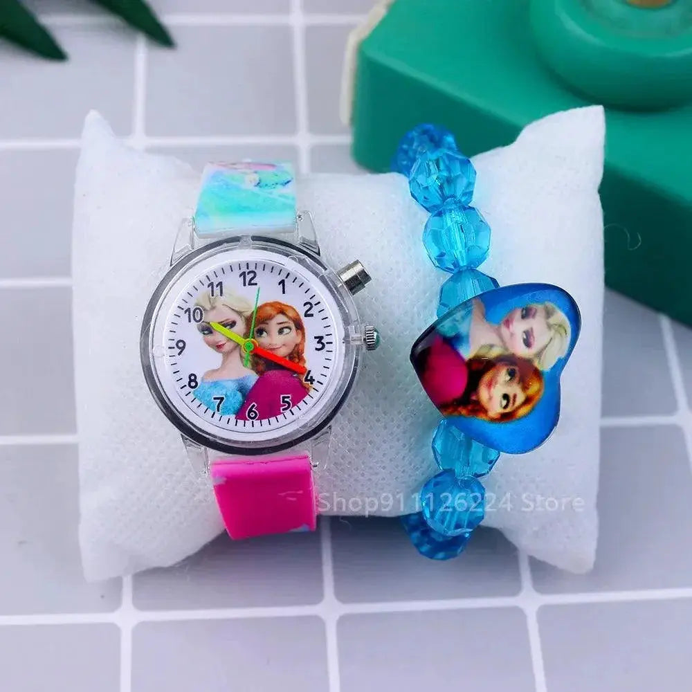 Princess Elsa Kids Watch Enchanting LED Timepiece Magic