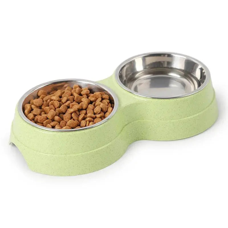 Double Stainless Steel Pet Bowls Feeder For Small Dogs