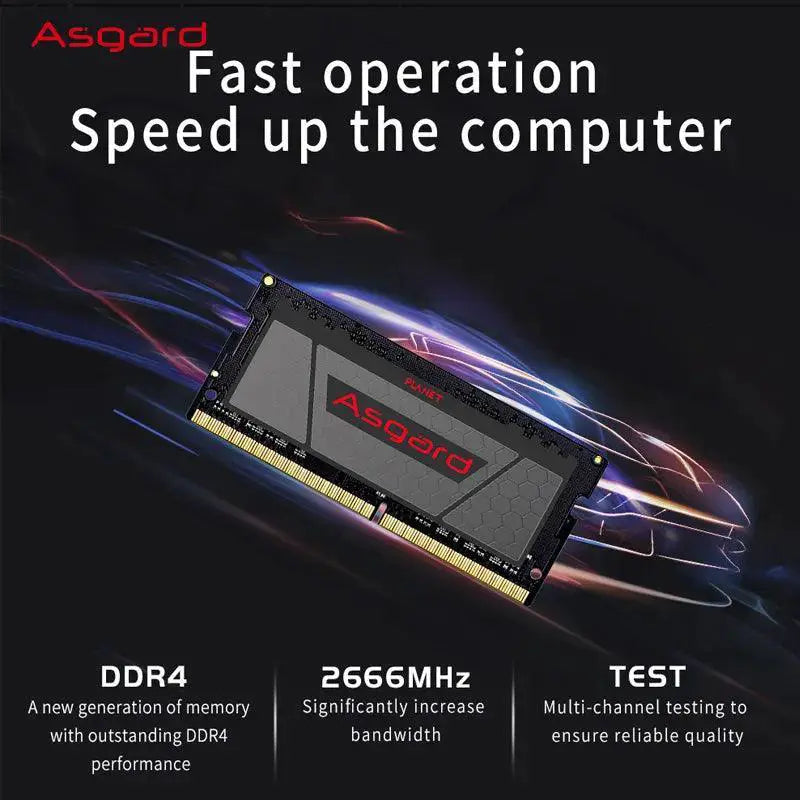 Asgard DDR4 Laptop Memory RAM Upgrade For Gaming Performance