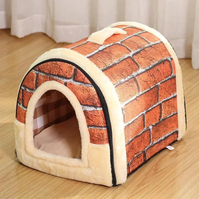 Pet Cave Bed for Small Pets with Cushion — J New