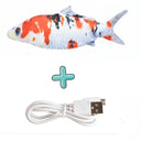 Electric Floppy Fish Cat Toy Interactive USB Charger Catnip